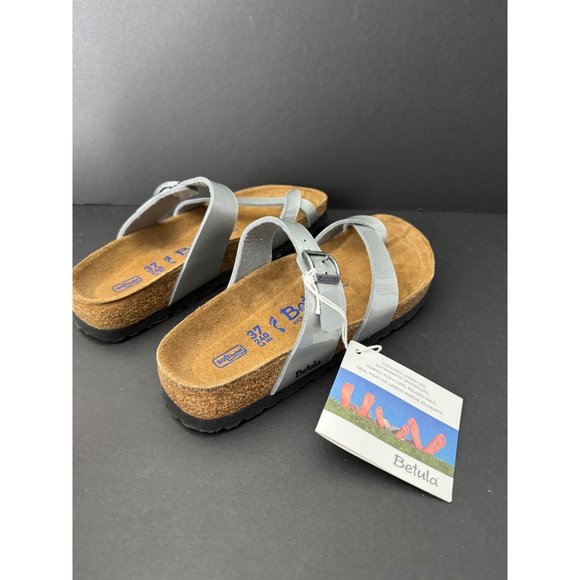 Birkenstock Look-a-likes - Betula Silver Sandals - Picture 6 of 7